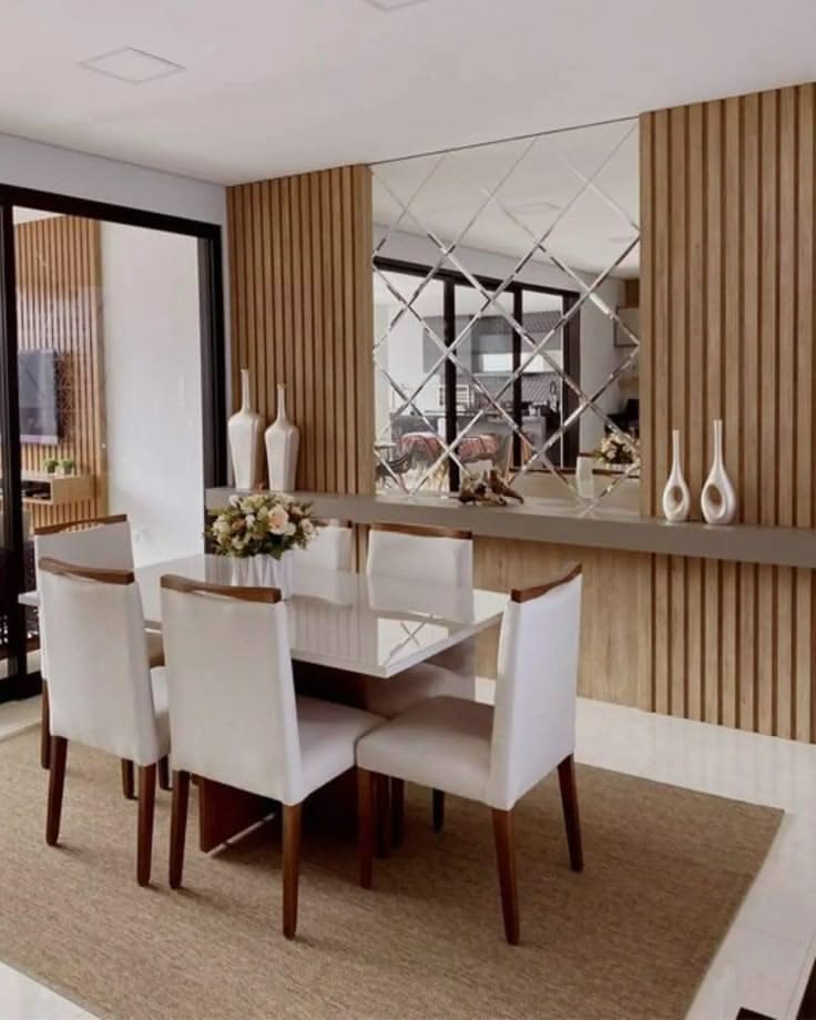 Luxury Dining Suite with Statuario Marble Table & Fluted Cabinet #31